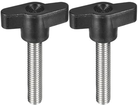 QUARKZMAN 2 Pcs de Tornillo de Sujeción, M8 x 40mm, Tornillos de Pulgar en Forma de T de Acero Inoxidable 304 para Reemplazo Rápido de Perillas de Apriete Manual
