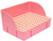 Colcolo Kaninchentoilette für Käfig, Käfig, Toilette, Bettkasten, spritzwassergeschützte Bettpfanne, Ecktoilette für Meerschweinchen, Chinchillas, Rosa PP-Netz