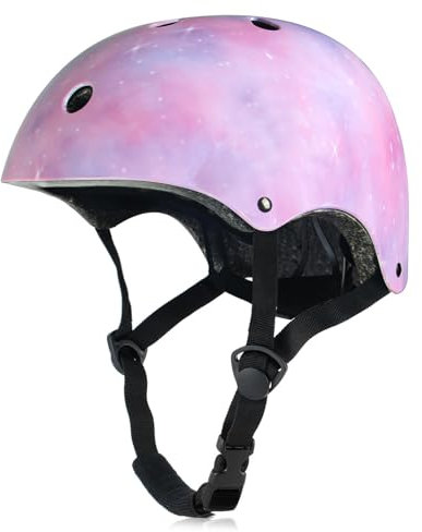 Kinder Mädchen Kleinkind Fahrradhelm, Einstellbarer Skateboard Helm für kleine Kinder Jugend, Schutzhelme für Fahrrad Roller Inline Skating Radfahren