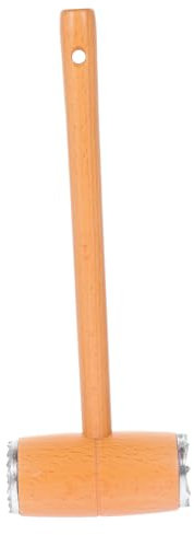Garneck Beech Pine Meat Hammer Mallet for Meat Kitchen Mallet Meat Tool for Ground Beef Meat Tenderizer Metal Wood Crab Hammer Ground Beef Masher Meat Hammers Mallet for Cooking