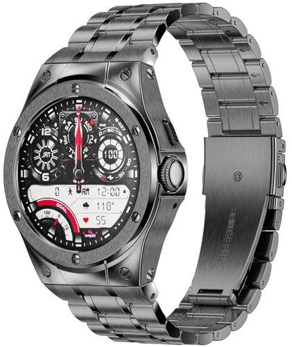 SUPLINK Edelstahl Bands für Google Pixel Watch 2 Armband/Pixel Watch 3 Armbands 41 mm Herren, Metall Ersatzbänder für Pixel Watch Band Case(Grey)