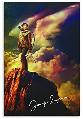 YIFANF Poster und Drucke 60 * 90cm Senza Cornice Jennifer Lawrence Tela decorativa Wall Art Soggiorno Poster Camera da letto
