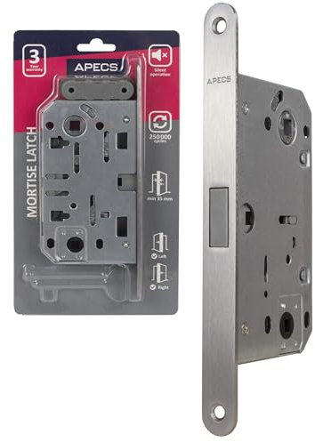 APECS Cerradura magnética moderna silenciosa con chapa para puertas interiores en casa y oficina, modelos APECS 5300-MC-WC (inodoro)