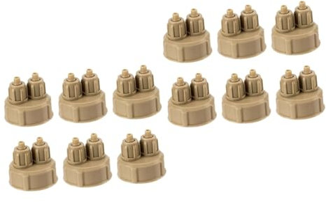 BUGUUYO 2sets Co2-flaschenverschlüsse Für Aquarium-schlauchverbinder (grau) 6 Stück * 2