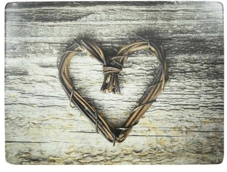 Mars & More Tischset 4 er Set Herz aus Zweigen aus Kork 30x40 cm