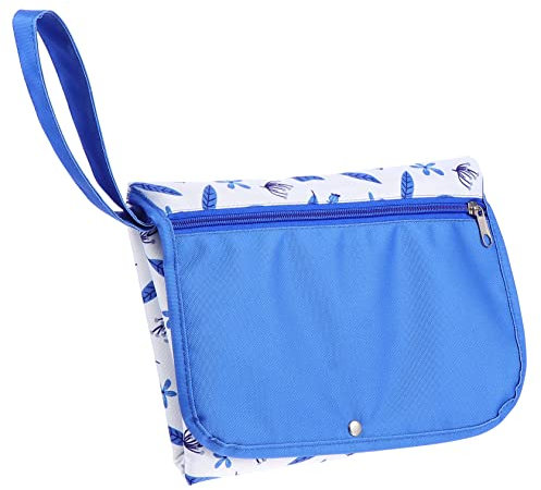 ifundom Materassino Per Cambio Pannolini Portatile Design Con Tasca Per Facile Da Trasportare e Riporre e Spugna Con Foglie