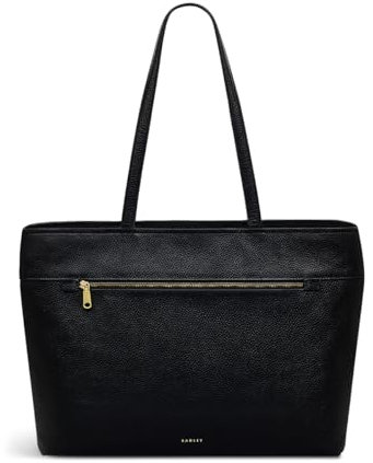 RADLEY London Sunny Dene Women's Medium Leather Ziptop Tote Bag, Black