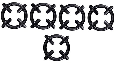 Ciieeo Gas Stove Racks and Iron Round Pot Stands 5pcs Sturdy Kitchen Pot Holders for Gas Hob Cooking Accessories