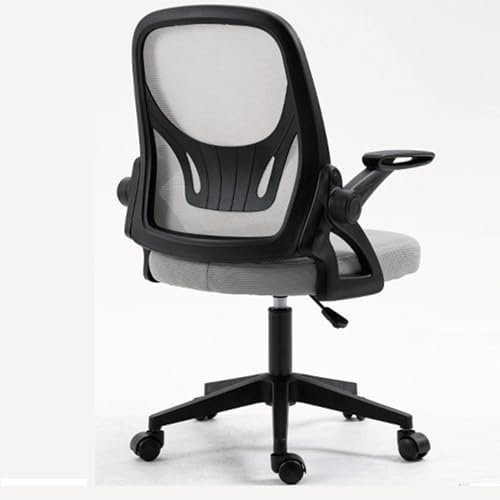 Sedia da scrivania ergonomica da gaming con braccioli ribaltabili, cuscino in lattice e supporto lombare, comoda sedia in rete per casa e ufficio, per lavoro, studio e gaming, mobili da salotto in