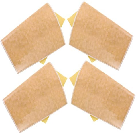 TOYANDONA 4pcs Retro Checkered Floor Tiles for Dollhouse Scale Miniature Diy Peel and Stick Flooring Vintage Pattern Dollhouse Accessories for Bjd Furniture