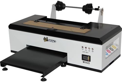 Sihao DTF Drucker L1800 T-Shirt Drucker mit Rolleneinzug A3 DTF Drucker DTF Transferdrucker DTF Printer für Filmdruck, T-Shirt, Hoodies, Hüte, Taschen, Kleidung usw.