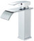 Wasserhahn Bad Chrom, Hevenaov Wasserhahn Bad Wasserfall Waschtischarmatur Einhandmischer Armatur Waschbecken mit Auslauf Höhe 13 CM, Mischbatterie für Kaltes und Warmes Wasser im Badezimmer