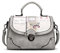 NICOLE&DORIS Damen Handtaschen Tote Umhängetasche Schultertaschen Henkeltaschen Tasche Crossbody Bag Multifunktion Wasserdicht Dauerhaft PU Grau