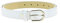 FASHIONGEN - Ceinture pour femme en Cuir Italien, LUNA, Fabriqué en France - Blanc, 95