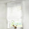 HongYa Uni Raffrollo Tunnelzug Raffgardine Transparenter Voile Bändchenrollo Küche Gardine H/B 155/60 cm Weiß