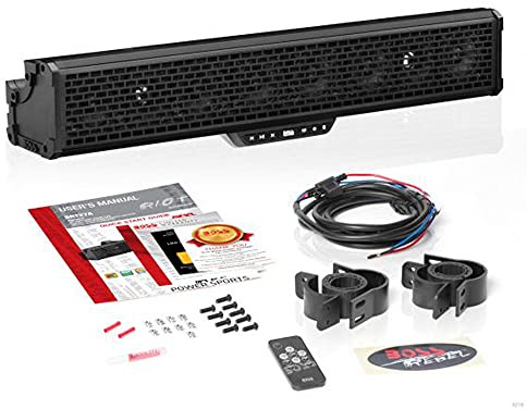 BOSS Audio Systems BRT27A 27†Sound Bar Audio System – Bluetooth, Weatherproof, Built-in Amplifier, for Use with ATV/UTV / SideXSide, Featuring RGB Lights