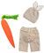IMEKIS Neugeborenes Baby Mädchen Jungen Fotoshooting Häkeln Stricken Kostüm 1. Ostern Geschenk Niedlichen Hase Kaninchen Hut Short Karotten Säugling Fotografie Requisiten Strickmütze Outfit