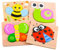 DUDUFLY Puzzles Jigsaw for Baby Boys, Wooden Puzzles Toys for 1-3 Year Old Boys Girls Birthday Gift for 1-3 Year Old Toddlers Kids Education Toy Age 1 2 3 Baby Children