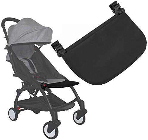 21cm Kinderwagen Fußstütze mit Universal Oxford Cloth Fußstütze für YOYA VOVO Kinderwagen Extended Foot Support Zubehör(Schwarz)