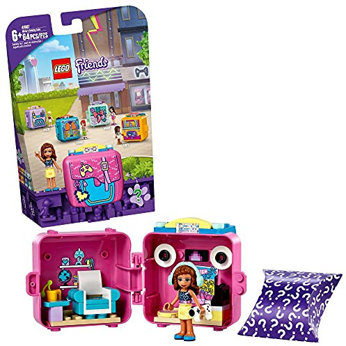 LEGO Friends Olivia's Gaming Cube 41667 Building Kit; Gaming Toy Friends Olivia; Makes a Great Gift for Creative Kids Who Love Mini-Doll Toys; New 2021 (64 Pieces), Mehrfarbig, Einheitsgröße