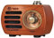 Radio de Madera PRUNUS R-818, Radio portatil pequeña, Altavoz Bluetooth,Mini Radio FM con Estilo Vintage, Radio Recargable, Altavoz Sonido de Graves, Soporta la Entrada AUX. (Madera de Cereza)