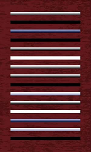 Mani TEXTILE TPS_RAY_BOR160 Teppich, Polyester, Bordeaux, 160 x 230 cm