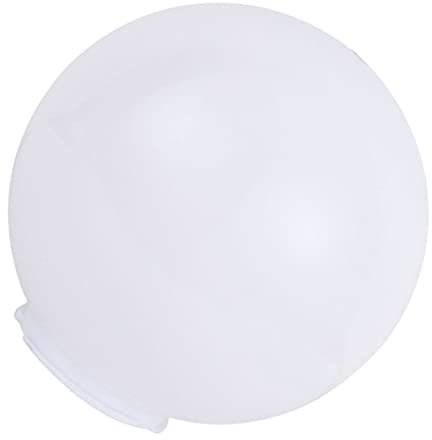 Minkissy Ersatz Lampenschirm Acryl Kugel Design Weiß Wasserdichte 200MM Ersatzschirm für Tischlampe Pendelleuchte Deckenleuchte Gartenlampe 95 MM Bajonett Wohnzimmer Outdoor Garten