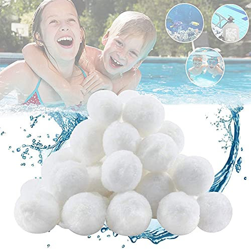 Pool Filter Balls Eco-Friendly Fiber Filter Media Washable and Elastic for Swimming Pool Sand Filters, Alternative to Sand and Filter Glass
