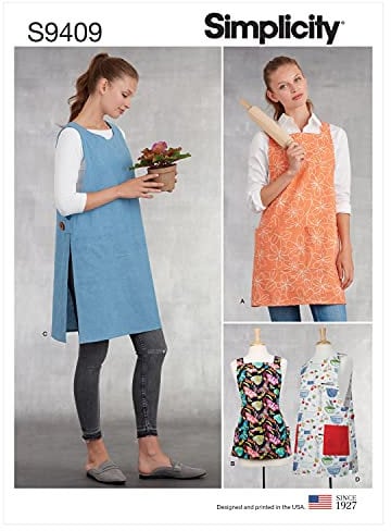Simplicity Schnittmuster S9409 Damenschürzen, Weiß