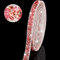 Hicarer 3 Yards Resin Rhinestone Ribbons Self Adhesive Diamond Crystal Ribbon Roll Glitter Resin Diamond Belt Bling for Graduation Cap Wedding Shoes Decor(0.4 Inch,Rose Gold Base with Light Pink)
