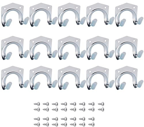 sinzau 15pcs Tool Hanger Hooks, Storage Hooks for Hanging Warehouse, Garage, Shed, Garden, Tool Storage Warehouse wall Hooks, Garage Hooks