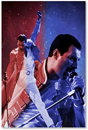 BLIJR 1000 Teile Puzzle Freddie Mercury Frontmann der Pop-Rock-Band Queen Holz Puzzle Erwachsene Stress Freisetzung Spiel 1000 Piece 29.5x19.6inch(75x50cm) Kein Rahmen