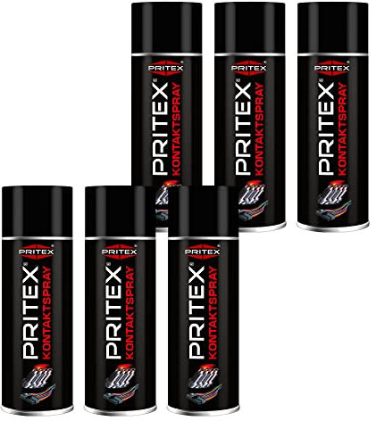 Kontaktspray | 6 x 400 ml | Kontaktreiniger für Elektronik | zur Reinigung und Schutz von elektronischen Kontakten