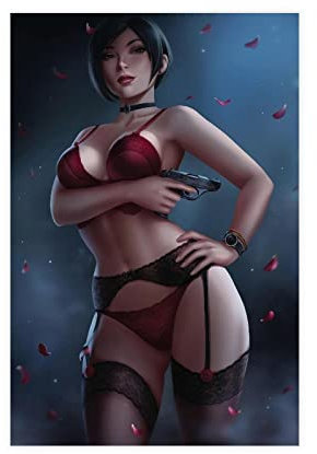 MJKO Leinwand-Poster mit Abenteuerspielen, Resident Evil, Schlafzimmer, Dekoration, Sport, Landschaft, Büro, Zimmer, Dekoration, Geschenk, ohne Rahmen, 20 x 30 cm