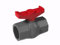 PVC Grey Metric Plumbing Fittings Pipe Tubing for Aquarium Fish Tank Pond Solvent Weld Plumbing Connectors (Simple Ball Valve, 50mm)