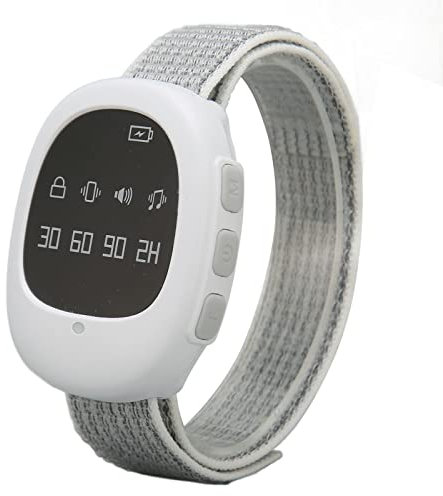 Focket Alarma Inalámbrica para Orinarse en la Cama, Alarma Enuresis Recargable y Reloj Orinal con Sonido y Vibración, Alarma para Orinarse en la Cama Sensor para Niños, Ancianos, Adultos