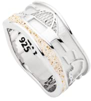 DUR-Schmuck EXKLUSIV Ring FEHMARN 2.0 Strandsand Silber 925/- rhodiniert (R5910)