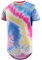 Herrenmode Sport Fitness Outdoor Gradual Change 3D Digital bedrucktes T-Shirt Kurzarm Shirt Top Bluse Fliegeruhr