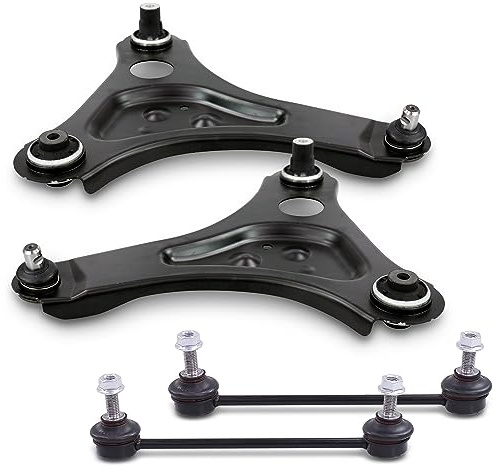ATEC Germany Querlenkersatz - 2x Querlenker vorne 2x Koppelstange vorne | Kompatibel mit: RENAULT TWINGO III, SMART FORFOUR Schrägheck, FORTWO Cabriolet, FORTWO Coupe