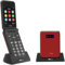 TTfone TT760 Flip 4G Big Button Mobile Phone for the Elderly with Emergency Assistance button Unlocked Basic Mobile Phone (Red, with Dock Charger)
