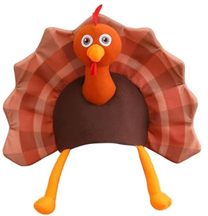 Tier Truthahn Hut Kopfbedeckung Kopf und Beine Party Favor Huhn Hüte Thanksgiving Hut für Halloween Karneval Bühne Performance