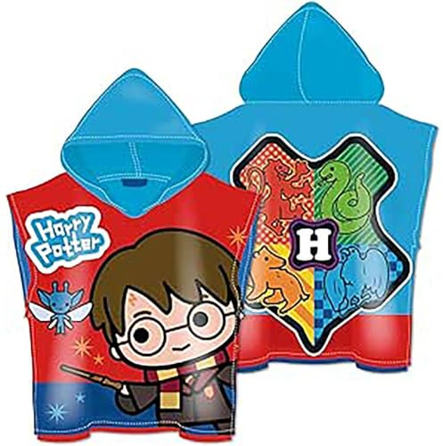 Harry Potter Poncho aus Mikrofaser, 245 g, 55 x 110 cm, Einheitsgröße