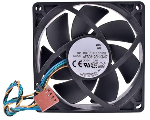 KIKIFAN AFB0812SH-9N07 8cm 80mm Fan 8025 12V 0.51A Computer Motherboard CPU 4-Wire 4Pin PWM high Volume air Cooling Fan