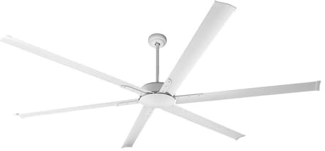 Abrila - Ventilador DC ALMANZOR | Color Blanco con seis Aspas | 6 Velocidades Ajustables | 3 Temperaturas de Luz con Regulador | con Temporizador Programable y Mando a Distancia Incluido