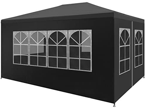 BaraSh Tente de réception 3 x 4 m Anthracite,Tente de Réception,Protection UV,Imperméable,Tente de Camping,Chapiteau de Reception,Tente de Réception,Protection UV,Imperméable,