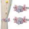 Binblin 2PCS Abrazaderas Cortinas,Abrazaderas Cortinas Infantiles,Sujeta Cortinas Bonito Elefante para la Decoración del Dormitorio de los niños para Que Duerman Cómodamente