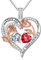 TINGN Geschenke für Frauen - Jahrestag, Hochzeitstag, Freundin Geburtstag, Muttertag - April Halskette Silber 925 Schmuck