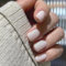 Vanpiece French False Nails Short, Nude Pink Full Cover Fake Nails Artificial Square Press on Nails, French Tip Short Square, Acrylic Fake Nails with Glitter Design for Women and Girls Nail Art