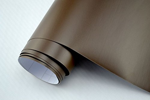 Neoxxim 29,€/m2 3D Autofolie matt braun matt 20 x 150 cm Lackfolie Car Wrapping Lackschutzfolie blasenfrei flexibel