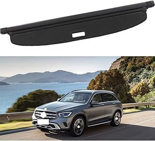 TYJH Auto Laderaumabdeckung Kofferraum für Mercedes-Benz GLC 2023,Ablagen Einziehbare Cargo Abdeckung Kofferraumabdeckung Ausziehbar Rollo,A/Leather